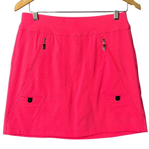 Jamie Sadock Skinnylicious Golf Skort Hot Pink SZ 4 Multi Pocket Golf Pickleball - Picture 1 of 7